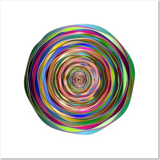 Colourful swirl / whirlpool Posters and Art